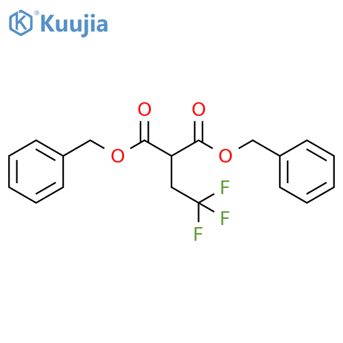 2-(2,2,2-Trifluoroethyl)-malonic acid dibenzyl ester structure