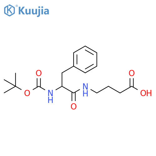 4-(2-{(tert-butoxy)carbonylamino}-3-phenylpropanamido)butanoic acid structure