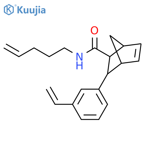Bicyclo[2.2.1]hept-5-ene-2-carboxamide, 3-(3-ethenylphenyl)-N-4-penten-1-yl-, (1R,2S,3S,4S)-rel- structure