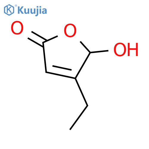 2(5H)-Furanone, 4-ethyl-5-hydroxy-, (±)- structure