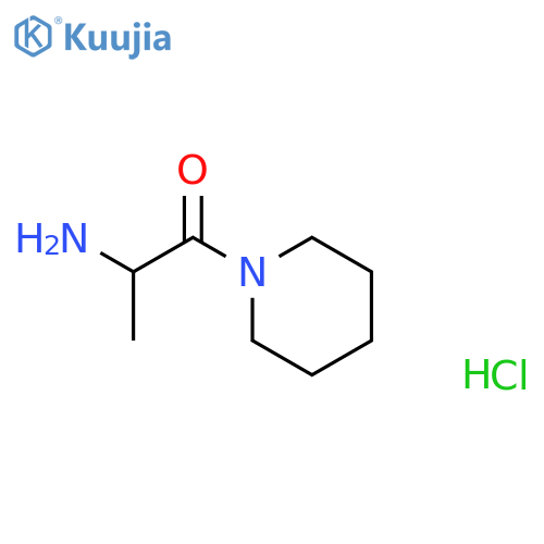 1-Oxo-1-piperidin-1-ylpropan-2-amine Hydrochloride structure