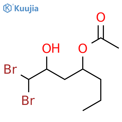 2,4-Heptanediol,1,1-dibromo-, 4-acetate structure