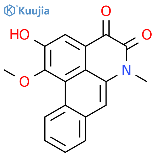 4H-Dibenzo[de,g]quinoline-4,5(6H)-dione,2-hydroxy-1-methoxy-6-methyl- structure