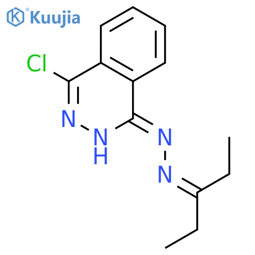 1(2H)-Phthalazinone, 4-chloro-, (1-ethylpropylidene)hydrazone structure