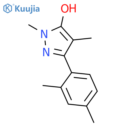 3-(2,4-Dimethylphenyl)-1,4-dimethyl-1h-pyrazol-5-ol structure