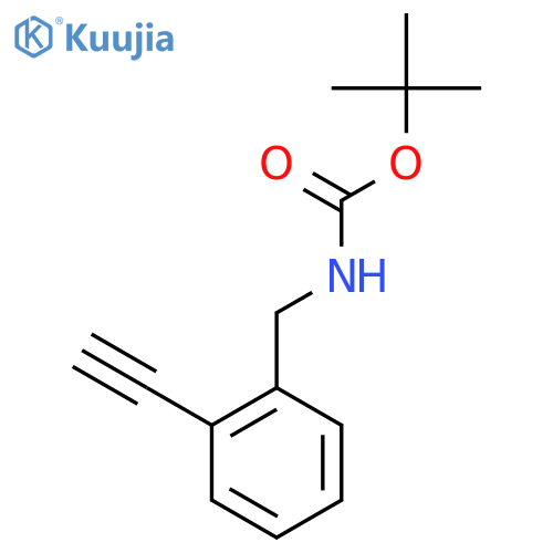 Tert-Butyl 2-ethynylbenzylcarbamate structure