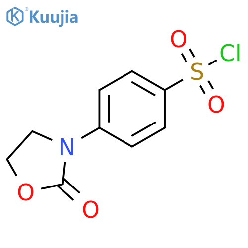 4-(2-oxo-1,3-oxazolidin-3-yl)benzene-1-sulfonyl chloride structure