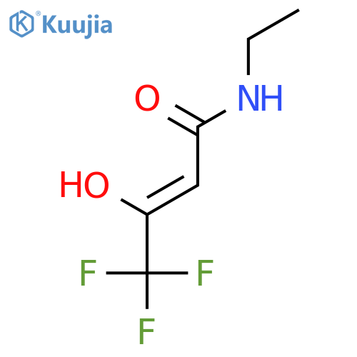 2-Butenamide, N-ethyl-4,4,4-trifluoro-3-hydroxy- structure