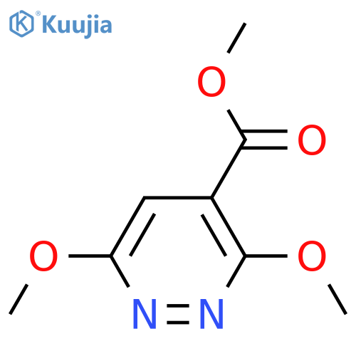 3,6-dimethoxy-4-Pyridazinecarboxylic acid methyl ester structure