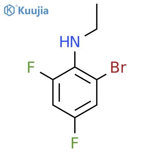 2-bromo-N-ethyl-4,6-difluoroaniline structure