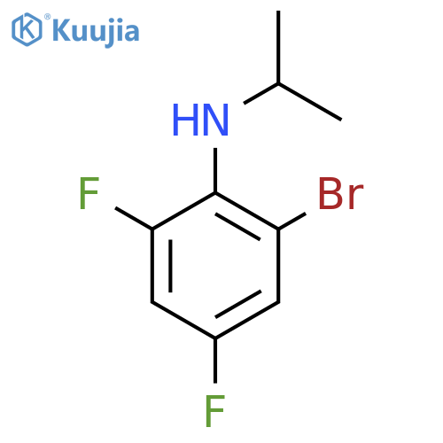 2-bromo-4,6-difluoro-N-(propan-2-yl)aniline structure