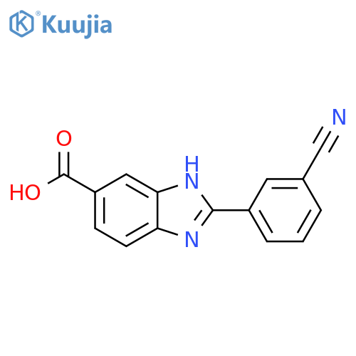 2-(3-Cyanophenyl)benzimidazole-6-carboxylic acid structure