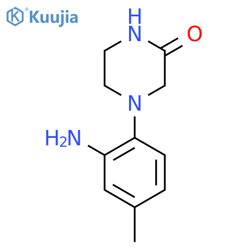 4-(2-Amino-4-methylphenyl)piperazin-2-one structure