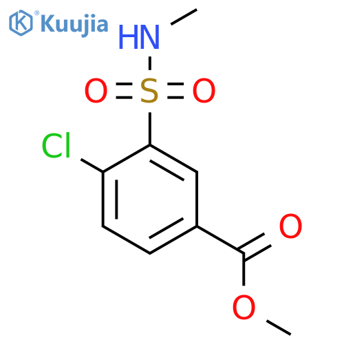 methyl 4-chloro-3-(methylsulfamoyl)benzoate structure