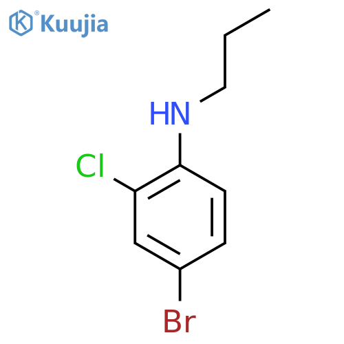 4-Bromo-2-chloro-n-propylaniline structure