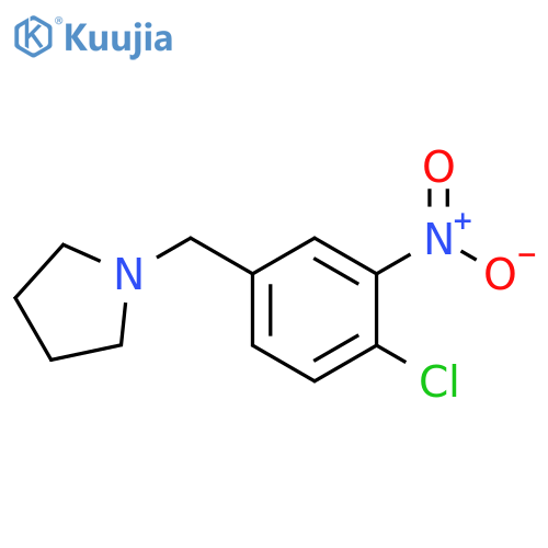 1-[(4-Chloro-3-nitrophenyl)methyl]pyrrolidine structure