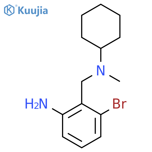 3-Bromo-2-{[cyclohexyl(methyl)amino]methyl}aniline structure