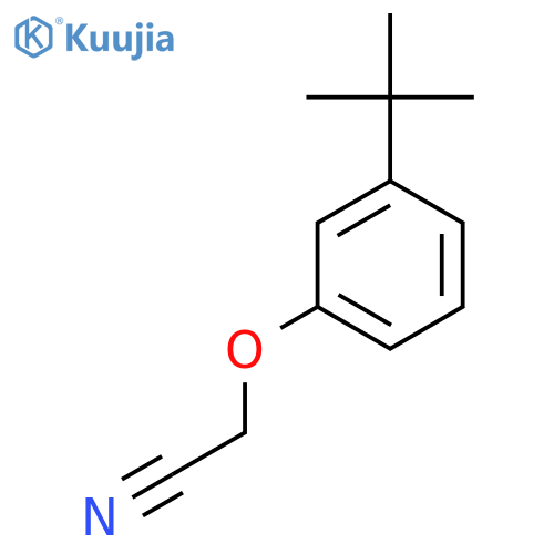 (3-tert-Butyl-phenoxy)-acetonitrile structure