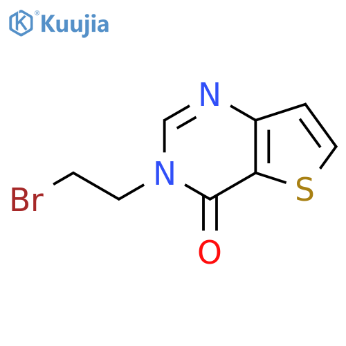 3-(2-bromoethyl)-3H,4H-thieno3,2-dpyrimidin-4-one structure