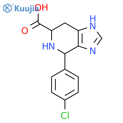 4-(4-Chlorophenyl)-3H,4H,5H,6H,7H-imidazo[4,5-c]pyridine-6-carboxylic acid structure
