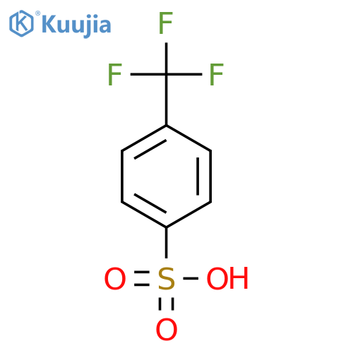 4-(trifluoromethyl)benzene-1-sulfonic acid structure