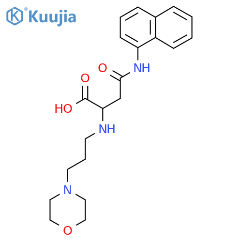 2-((3-Morpholinopropyl)amino)-4-(naphthalen-1-ylamino)-4-oxobutanoic acid structure