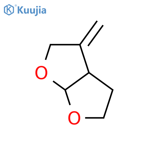 (+/-)-Hexahydro-3-methylene-cis-furo2,3-bfuran structure