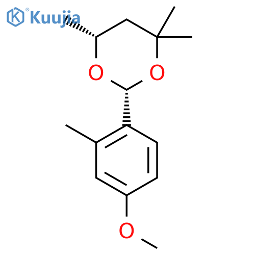 1,3-DIOXANE, 2-(4-METHOXY-2-METHYLPHENYL)-4,4,6-TRIMETHYL-, CIS- structure