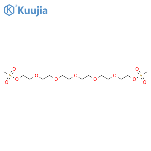 3,6,9,12,15-Pentaoxaheptadecane-1,17-diol, dimethanesulfonate structure