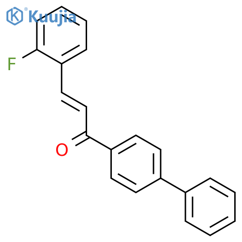 2-Propen-1-one, 1-[1,1'-biphenyl]-4-yl-3-(2-fluorophenyl)- structure