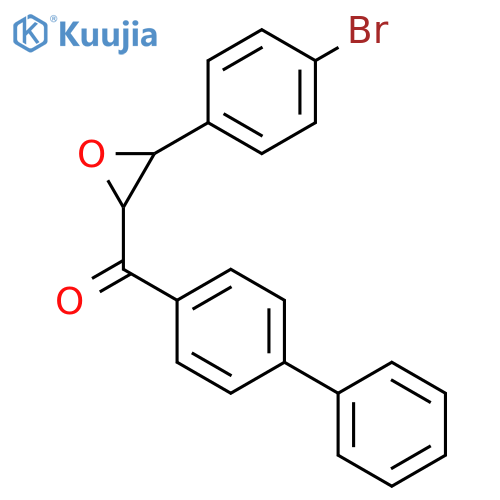 Methanone, [1,1'-biphenyl]-4-yl[3-(4-bromophenyl)oxiranyl]- structure
