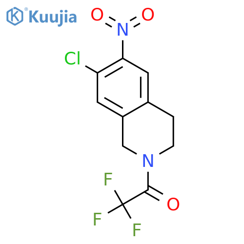 1-(7-Chloro-6-nitro-3,4-dihydroisoquinolin-2(1h)-yl)-2,2,2-trifluoroethanone structure