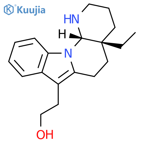 Indolo[1,2-a][1,8]naphthyridine-7-ethanol,4a-ethyl-1,2,3,4,4a,5,6,12a-octahydro-, (4aR,12aS)- structure