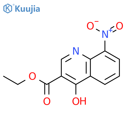 Ethyl 4-hydroxy-8-nitroquinoline-3-carboxylate structure