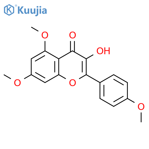 Kaempferol 5,7,4'-trimethyl ether structure