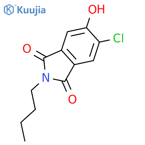 1H-ISOINDOLE-1,3(2H)-DIONE, 2-BUTYL-5-CHLORO-6-HYDROXY- structure
