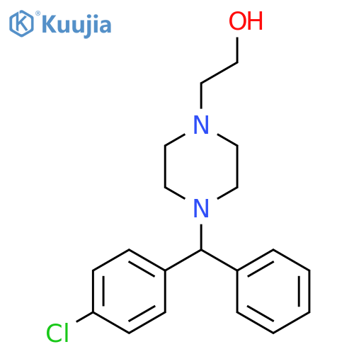 4-(p-Chloro-a-phenylbenzyl)-1-piperazineethanol structure