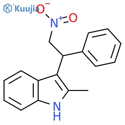 1H-Indole, 2-methyl-3-(2-nitro-1-phenylethyl)- structure