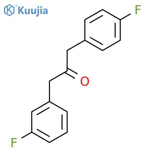 1-(3-fluorophenyl)-3-(4-fluorophenyl)propan-2-one structure