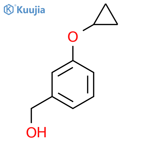 (3-cyclopropyloxyphenyl)methanol structure
