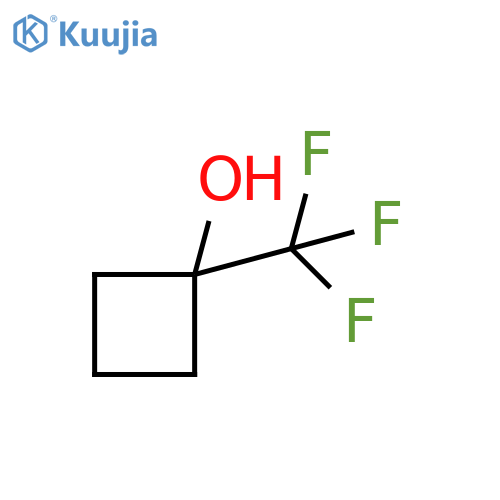 1-(Trifluoromethyl)cyclobutan-1-ol structure