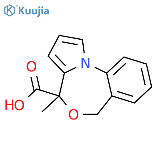 4-Methyl-4,6-dihydrobenzo[e]pyrrolo[2,1-c][1,4]oxazepine-4-carboxylic acid structure