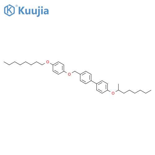 1,1'-Biphenyl, 4-[(1-methylheptyl)oxy]-4'-[[4-(octyloxy)phenoxy]methyl]- structure