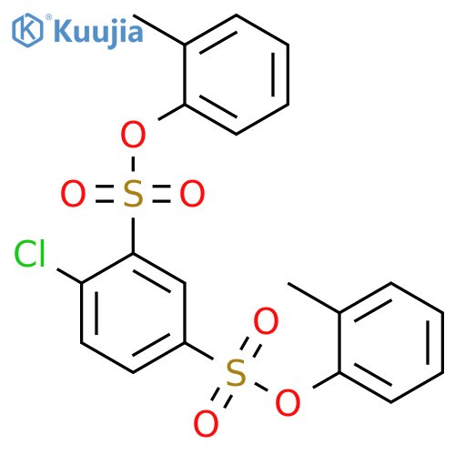 1,3-Benzenedisulfonic acid, 4-chloro-, bis(2-methylphenyl) ester structure