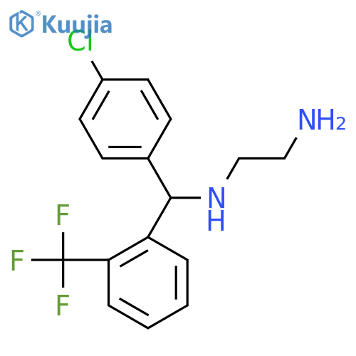 N-{(4-Chlorophenyl)2-(trifluoromethyl)phenylmethyl}ethane-1,2-diamine structure