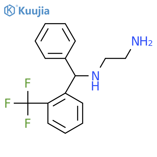 N-{Phenyl2-(trifluoromethyl)phenylmethyl}ethane-1,2-diamine structure