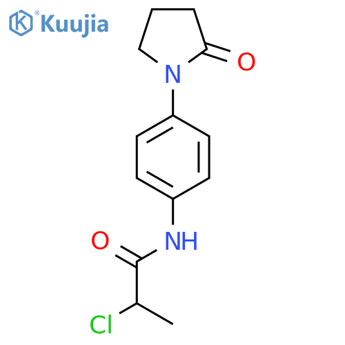 2-Chloro-N-4-(2-oxopyrrolidin-1-yl)phenylpropanamide structure