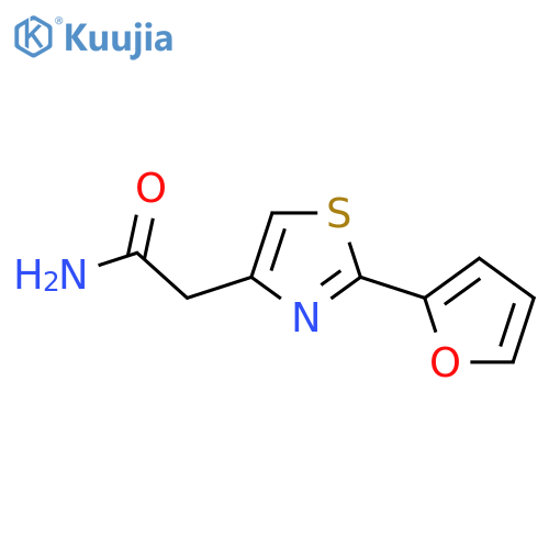 2-2-(Furan-2-yl)-1,3-thiazol-4-ylacetamide structure