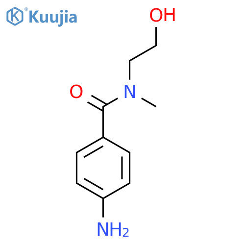 4-amino-N-(2-hydroxyethyl)-N-methylbenzamide structure