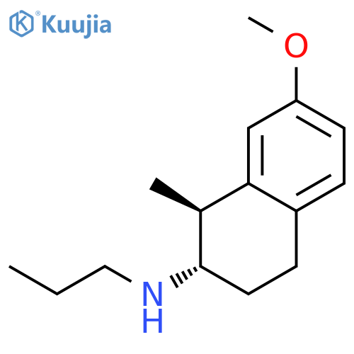 2-Naphthalenamine, 1,2,3,4-tetrahydro-7-methoxy-1-methyl-N-propyl-, (1S-trans)- structure